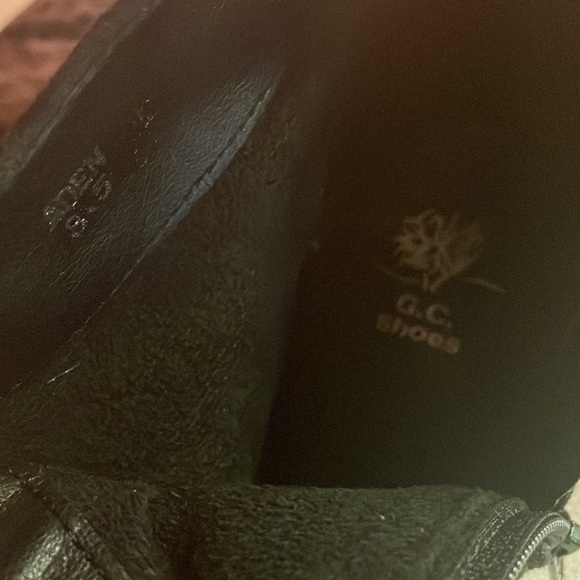 Brown suede leopard print kitten heel ankle boots Size 8.5 - Picture 3 of 6